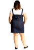 Picture of JEANS DUNGAREE BLUE DRESS STRETCH WITH BUTTONS